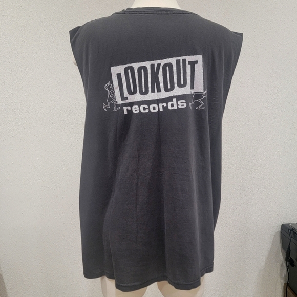 Rare Vintage 90s The Queers Lookout Records T-Shirt Tee Sleeves Cut - Picture 6 of 7